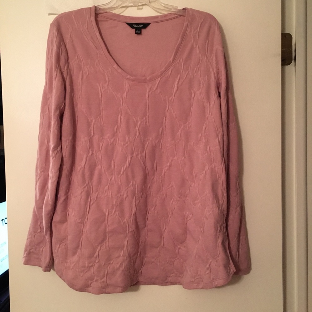 Simply Vera Vera Wang pink top. Large